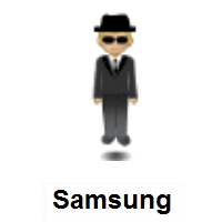 Person in Suit Levitating: Medium-Light Skin Tone on Samsung