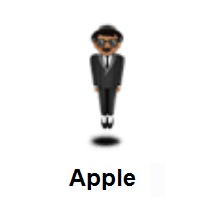Person in Suit Levitating: Medium Skin Tone on Apple iOS