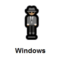 Person in Suit Levitating: Medium Skin Tone on Microsoft Windows