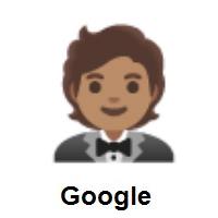 Person in Tuxedo: Medium Skin Tone on Google Android