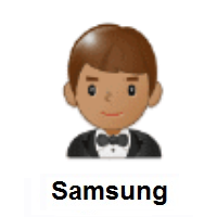 Person in Tuxedo: Medium Skin Tone on Samsung