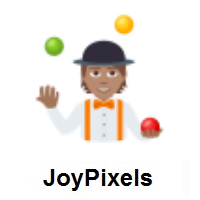 Person Juggling: Medium Skin Tone on JoyPixels