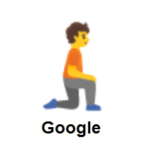 Person Kneeling Facing Right on Google Android