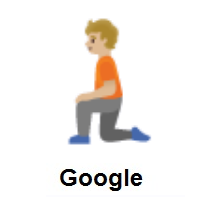 Person Kneeling: Medium-Light Skin Tone on Google Android