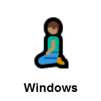 Person Kneeling: Medium Skin Tone on Microsoft Windows