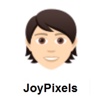 Person: Light Skin Tone on JoyPixels