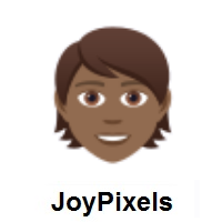 Person: Medium-Dark Skin Tone on JoyPixels