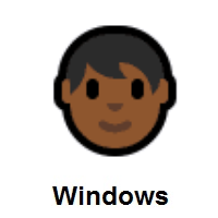 Person: Medium-Dark Skin Tone on Microsoft Windows