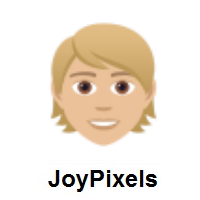 Person: Medium-Light Skin Tone on JoyPixels