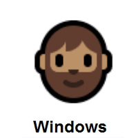Person: Medium Skin Tone, Beard on Microsoft Windows