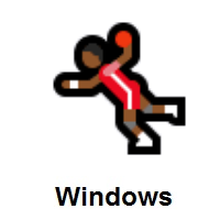 Person Playing Handball: Medium-Dark Skin Tone on Microsoft Windows