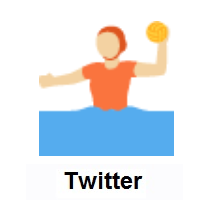 Person Playing Water Polo: Medium-Light Skin Tone on Twitter Twemoji