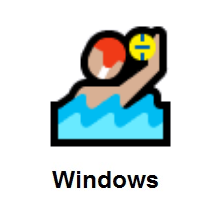 Person Playing Water Polo: Medium-Light Skin Tone on Microsoft Windows
