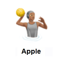Person Playing Water Polo: Medium Skin Tone on Apple iOS