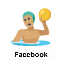 Person Playing Water Polo: Medium Skin Tone on Facebook