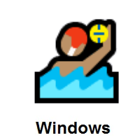 Person Playing Water Polo: Medium Skin Tone on Microsoft Windows