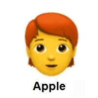 Person: Red Hair on Apple iOS