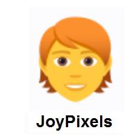 Person: Red Hair on JoyPixels