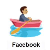 Person Rowing Boat: Medium Skin Tone on Facebook