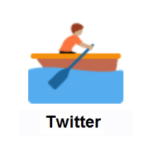 Person Rowing Boat: Medium Skin Tone on Twitter Twemoji