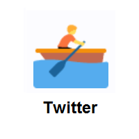 Person Rowing Boat on Twitter Twemoji