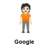 Person Standing: Light Skin Tone on Google Android
