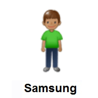 Person Standing: Medium Skin Tone on Samsung