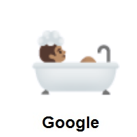 Person Taking Bath: Medium Skin Tone on Google Android