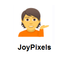 Help Desk: Person Tipping Hand on JoyPixels