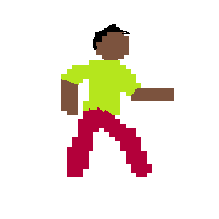 Person Walking Facing Right: Dark Skin Tone