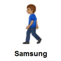 Person Walking: Medium Skin Tone on Samsung