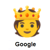 Person with Crown on Google Android