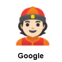 Person with Skullcap: Light Skin Tone on Google Android
