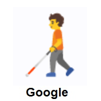 Person With White Cane on Google Android