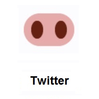 Pig Nose on Twitter Twemoji