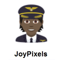 Pilot: Dark Skin Tone on JoyPixels