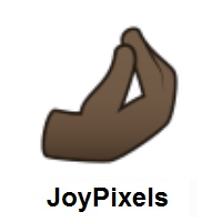 Pinched Fingers: Dark Skin Tone on JoyPixels