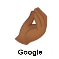 Pinched Fingers: Medium-Dark Skin Tone on Google Android