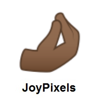 Pinched Fingers: Medium-Dark Skin Tone on JoyPixels