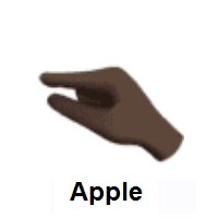 Pinching Hand: Dark Skin Tone on Apple iOS