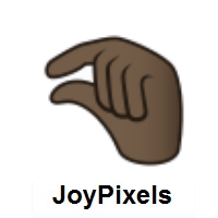 Pinching Hand: Dark Skin Tone on JoyPixels