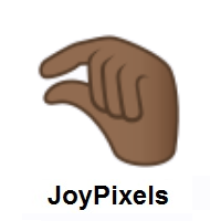 Pinching Hand: Medium-Dark Skin Tone on JoyPixels