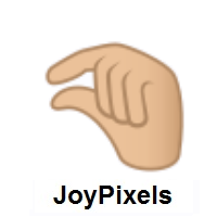 Pinching Hand: Medium-Light Skin Tone on JoyPixels