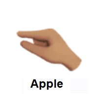 Pinching Hand: Medium Skin Tone on Apple iOS
