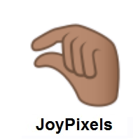 Pinching Hand: Medium Skin Tone on JoyPixels