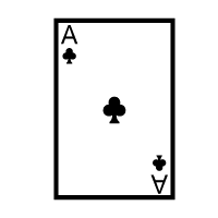 Playing Card Ace Of Clubs