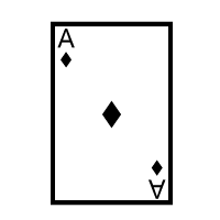 Playing Card Ace Of Diamonds