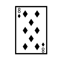 Playing Card Eight Of Diamonds