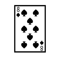 Playing Card Eight Of Spades