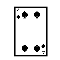 Playing Card Four Of Spades